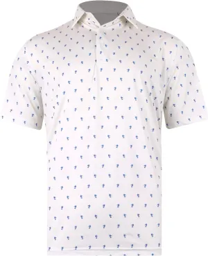 -Mens Golf Short Sleeve Performance Moisture Wicking Quick Dry Polo Shirt- The Direction Polo