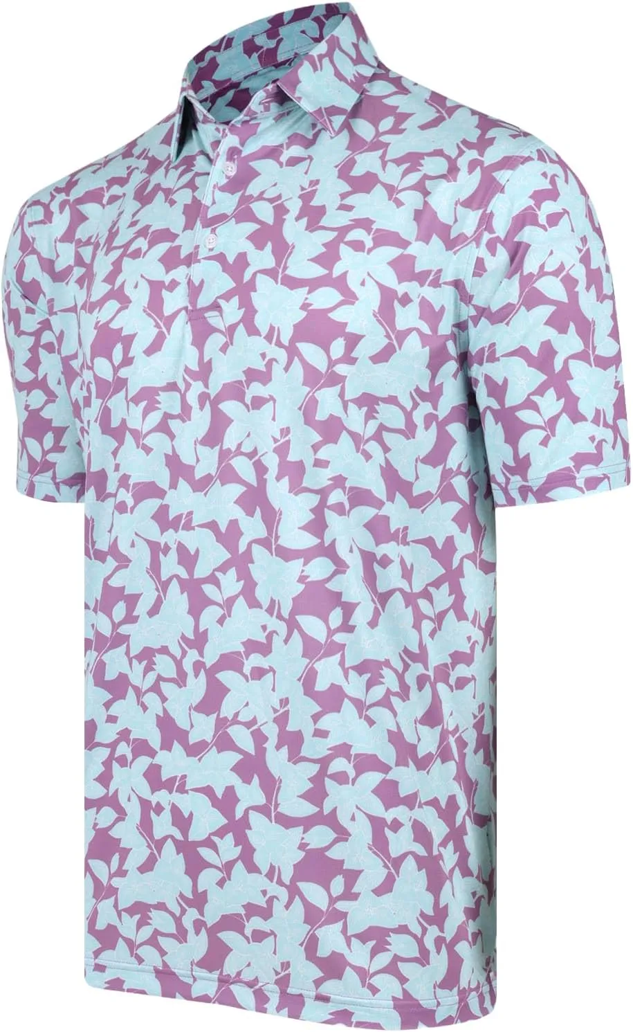-Mens Golf Short Sleeve Performance Moisture Wicking Quick Dry Polo Shirt- The Phantom Polo