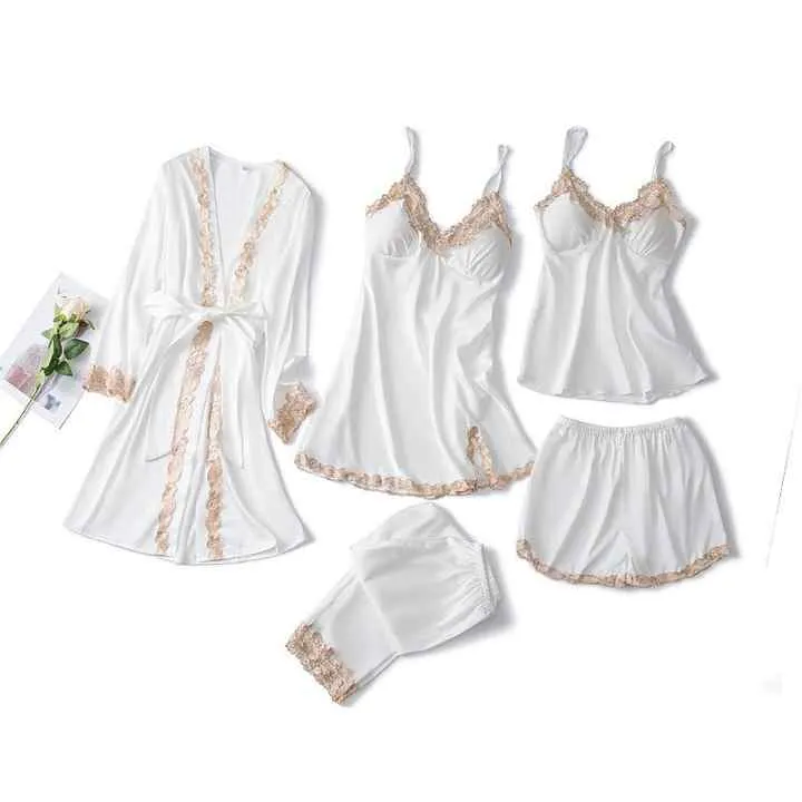 قطع بدلة بيجامة صيفية ملابس نوم الفتيات  Pieces Summer Pajama Suit Sleepwear Girls
