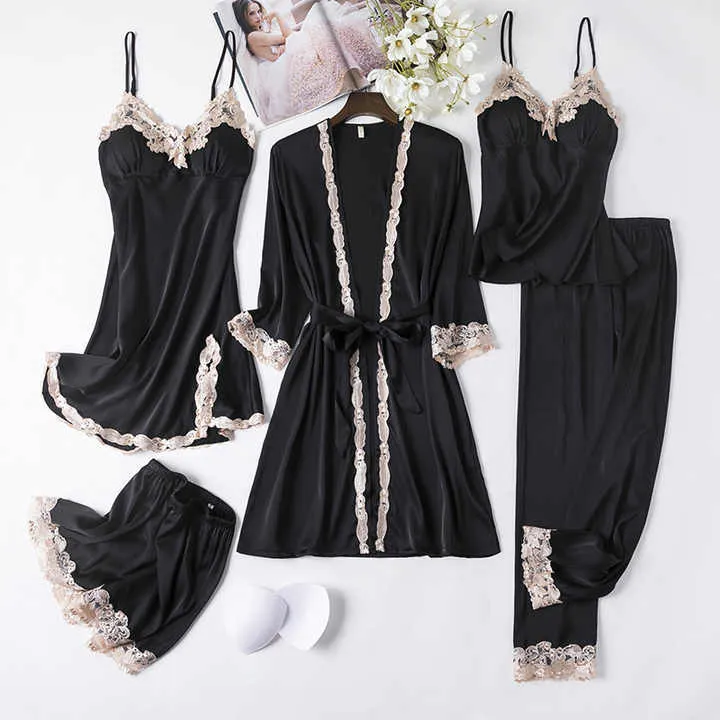 قطع بدلة بيجامة صيفية ملابس نوم الفتيات  Pieces Summer Pajama Suit Sleepwear Girls
