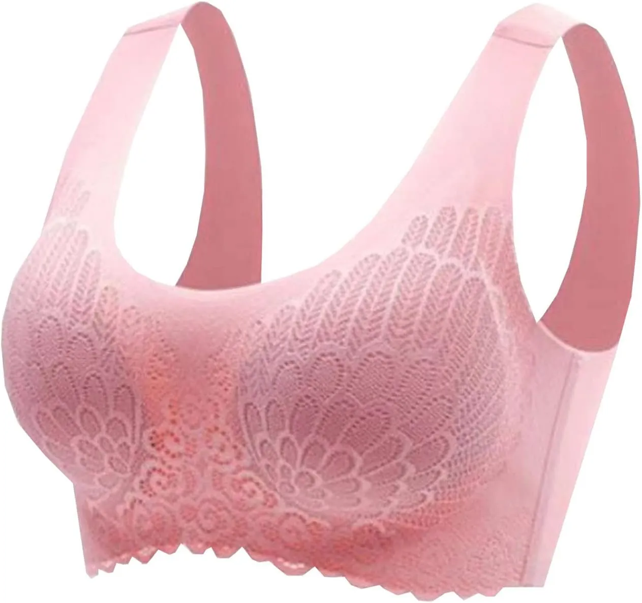 3-Pack Sports Bras for Women Classic Solid Color Wire Free Underwear High Support Vest Running Yoga Bra