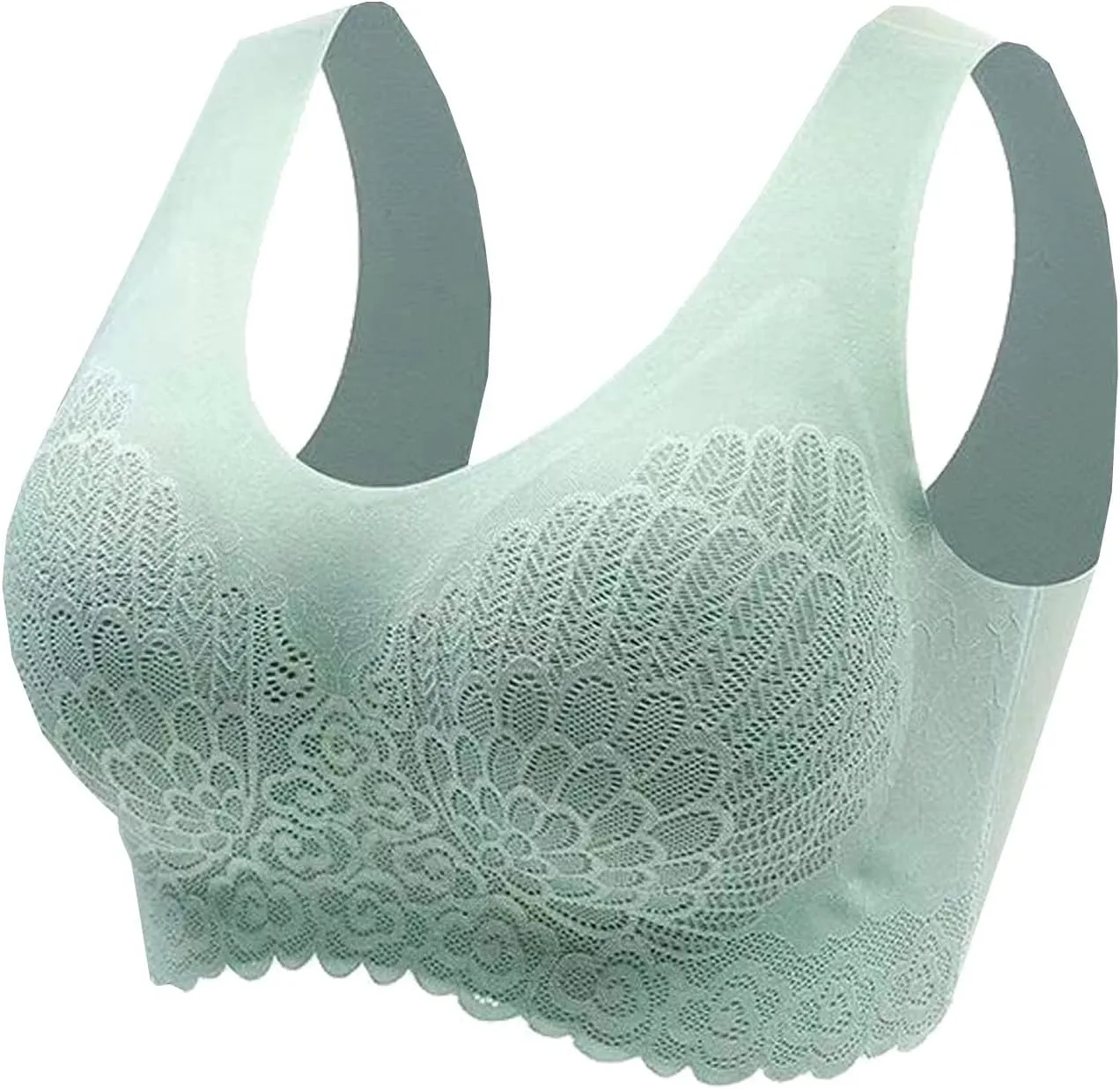 3-Pack Sports Bras for Women Classic Solid Color Wire Free Underwear High Support Vest Running Yoga Bra