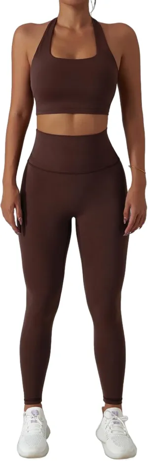 3-Piece Seamless Moisture-Wicking Workout Set for Women - Gym, Fitness, Running, Yoga Sportswear