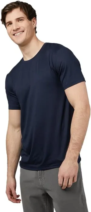 32 Degrees Men's Cool Classic Crew T-Shirt | Anti-Odor | 4-Way Stretch | Moisture Wicking
