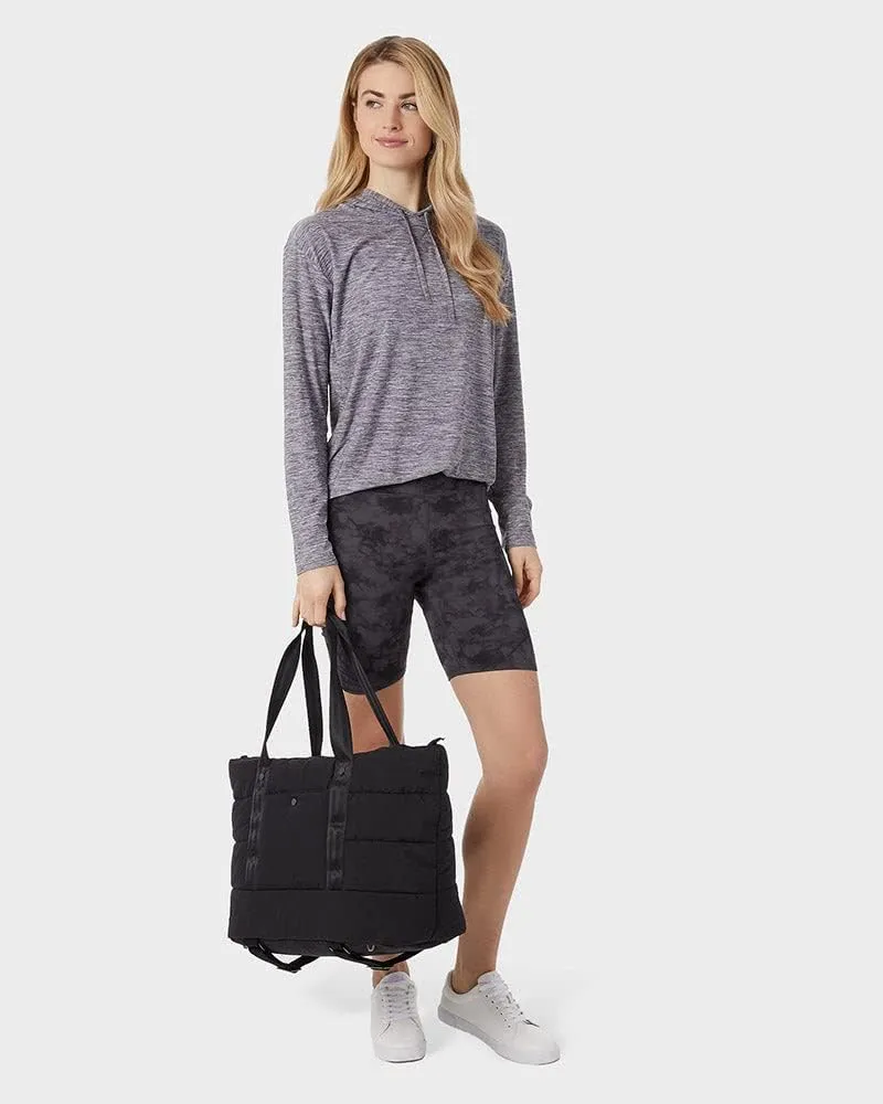 32 Degrees Women's Cool Long Sleeve Hooded T-Shirt| Moisture Wicking | 4-Way Stretch | Lounging
