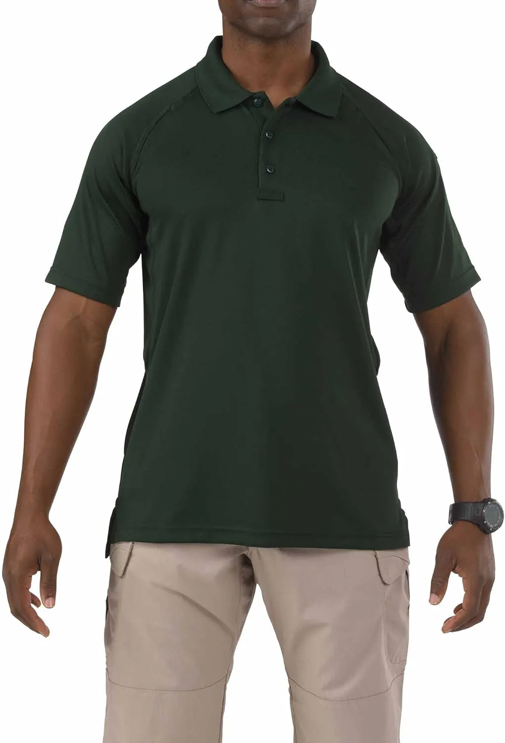 5.11 Tactical Men's Performance Short Sleeve Polo, 100% Polyester, Moisture Wicking, Style 71049