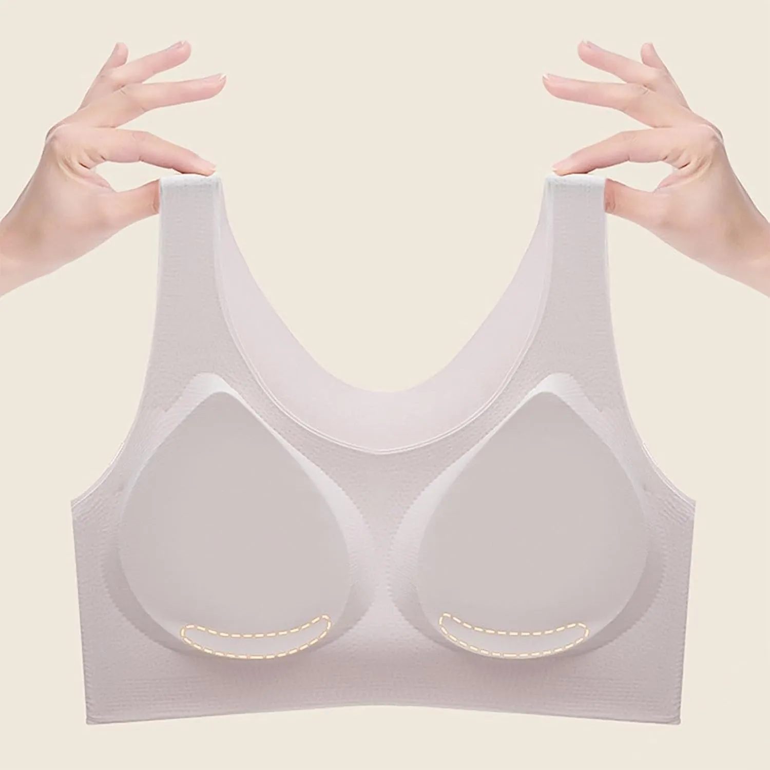 Airwear Wireless 3D Bra, Women's Bras No Underwire Wireless Seamless Unlined Comfort Sports Bra