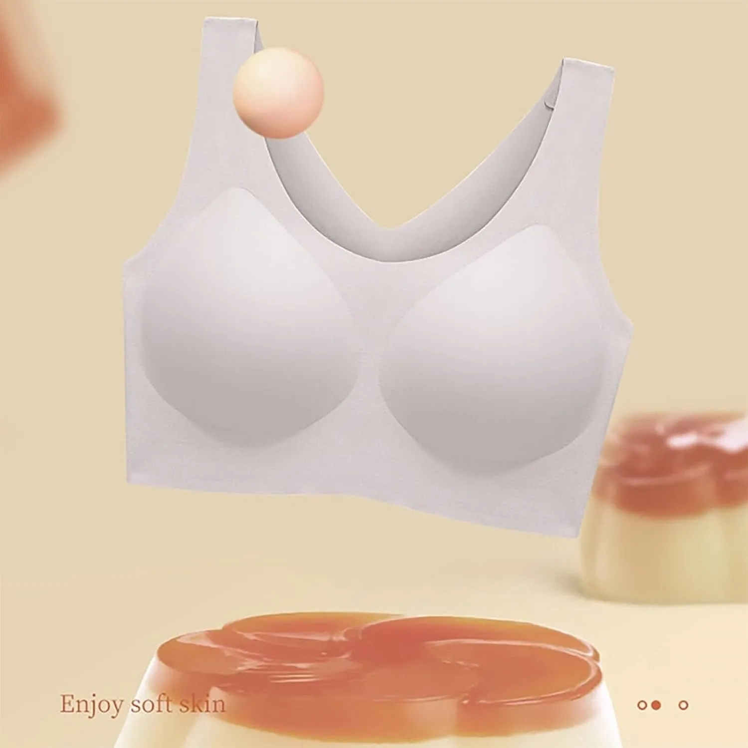 Airwear Wireless 3D Bra, Women's Bras No Underwire Wireless Seamless Unlined Comfort Sports Bra
