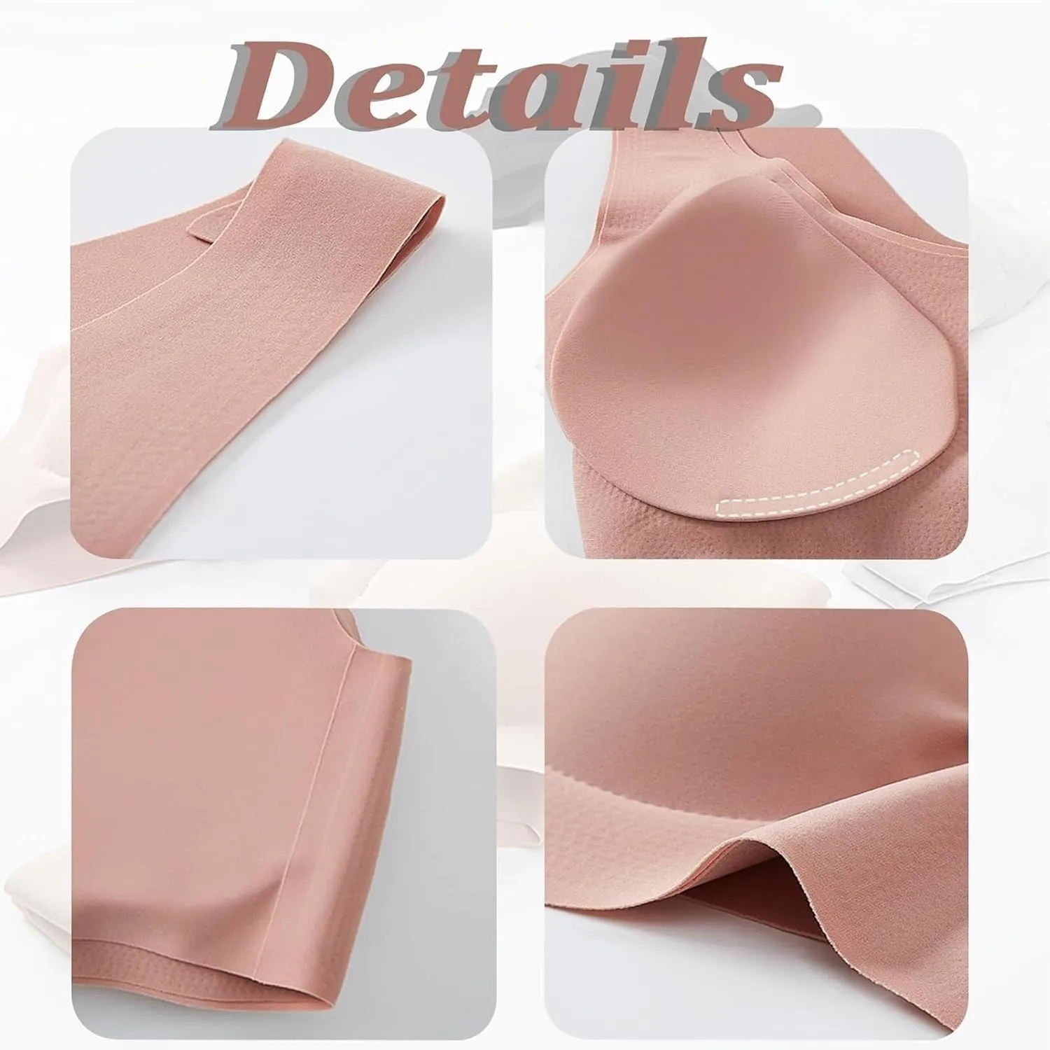 Airwear Wireless 3D Bra, Women's Bras No Underwire Wireless Seamless Unlined Comfort Sports Bra