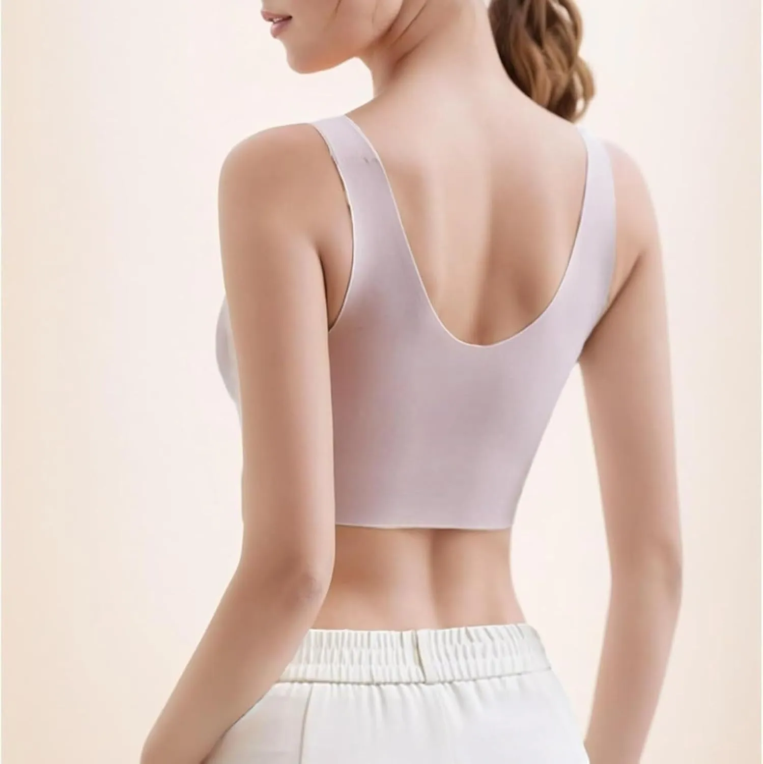 Airwear Wireless 3D Bra, Women's Bras No Underwire Wireless Seamless Unlined Comfort Sports Bra