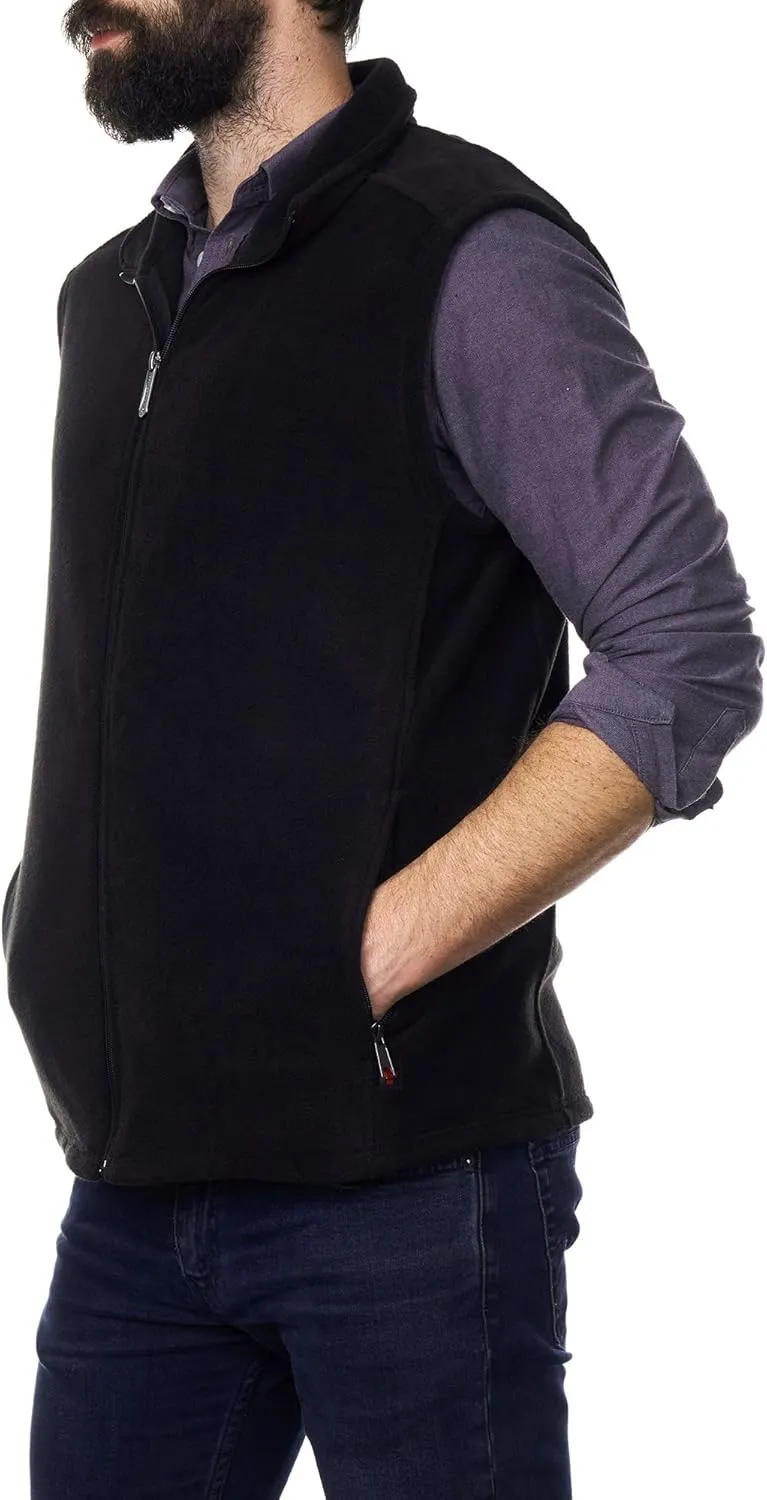 Alpine Swiss Ethan Mens Lightweight Full Zip Up Fleece Vest