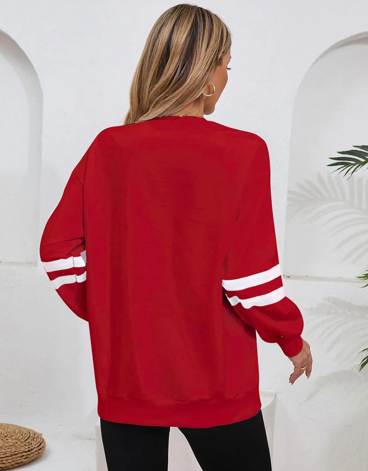 Alsol Lamesa Womens American Flag Sweatshirts Long Sleeve V Neck Loose 4th of July Outfits Flag Tops