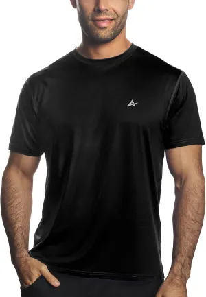 Arctic Cool Mens Crew Neck Instant Cooling Moisture Wicking Performance UPF 50  Short Sleeve Workout Shirt
