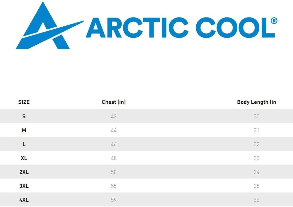 Arctic Cool Mens Crew Neck Instant Cooling Pocket Workwear Moisture Wicking Performance UPF 50  Long Sleeve Shirt