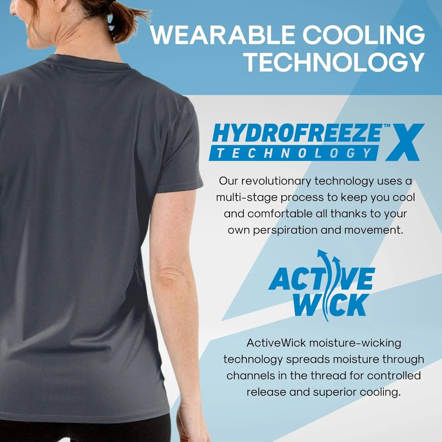 Arctic Cool Women's V-Neck Instant Cooling Moisture Wicking Performance UPF 50  Short Sleeve Workout Shirt