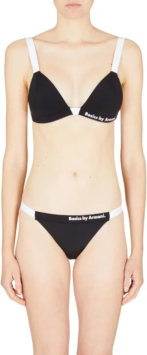 Armani Exchange Women's Padded Basics by Armani Bikini Top