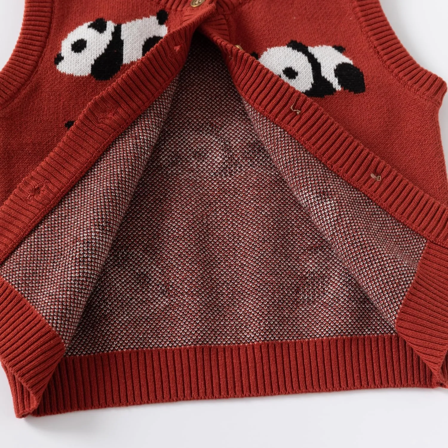 Baby Boy Girl Knit Sweater Vest Toddler Cardigan Waistcoat,Adorable Panda