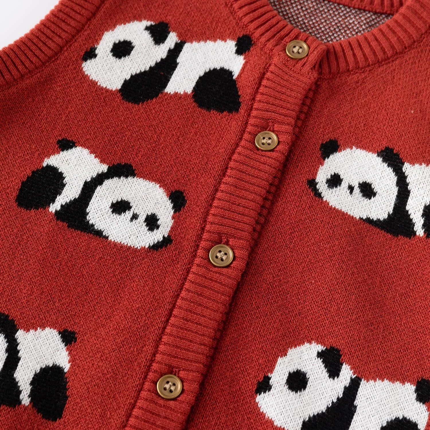 Baby Boy Girl Knit Sweater Vest Toddler Cardigan Waistcoat,Adorable Panda
