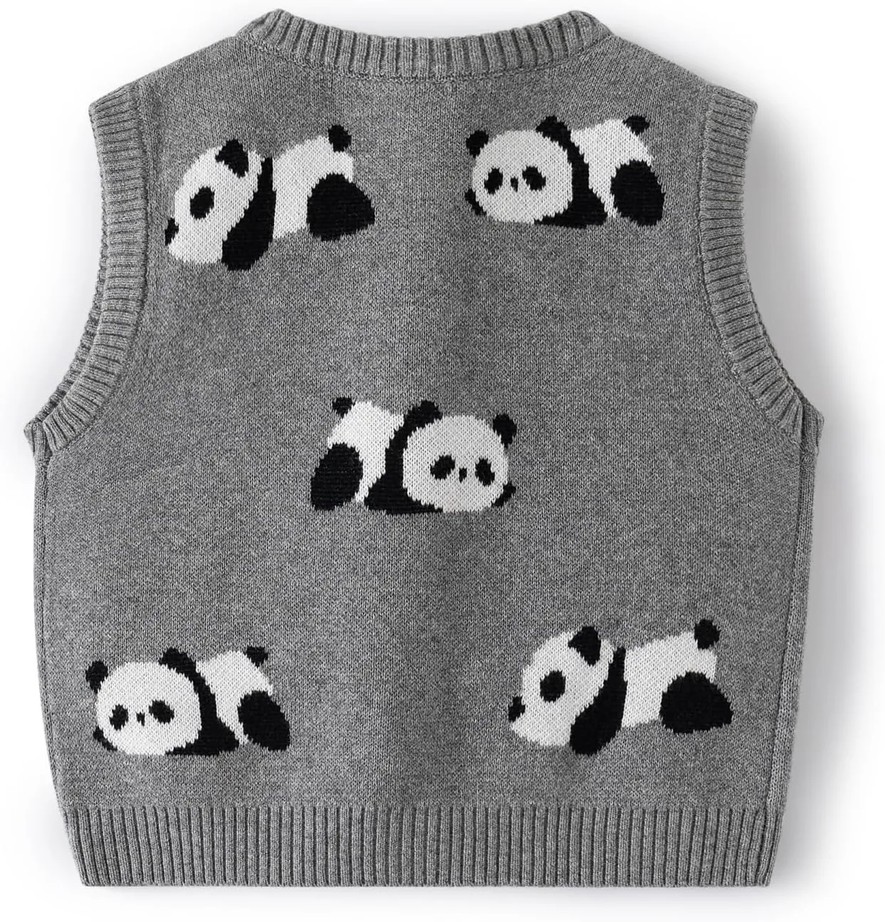 Baby Boy Girl Knit Sweater Vest Toddler Cardigan Waistcoat,Adorable Panda