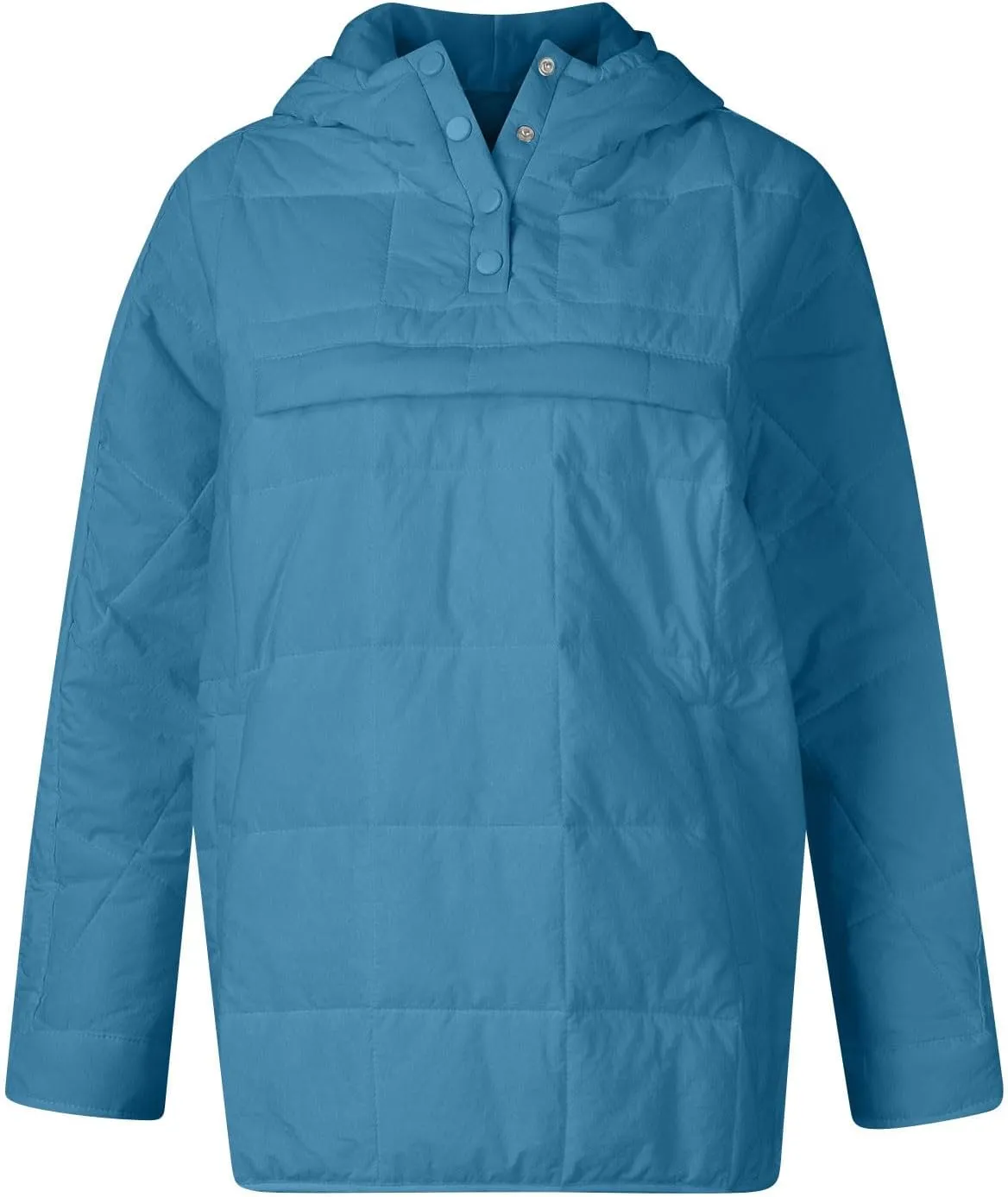 Basysin Pullover Puffer Bomber Jacket Quilted Jackets for Women Lightweight Long Sleeve Button Down Warm Coat with Pockets