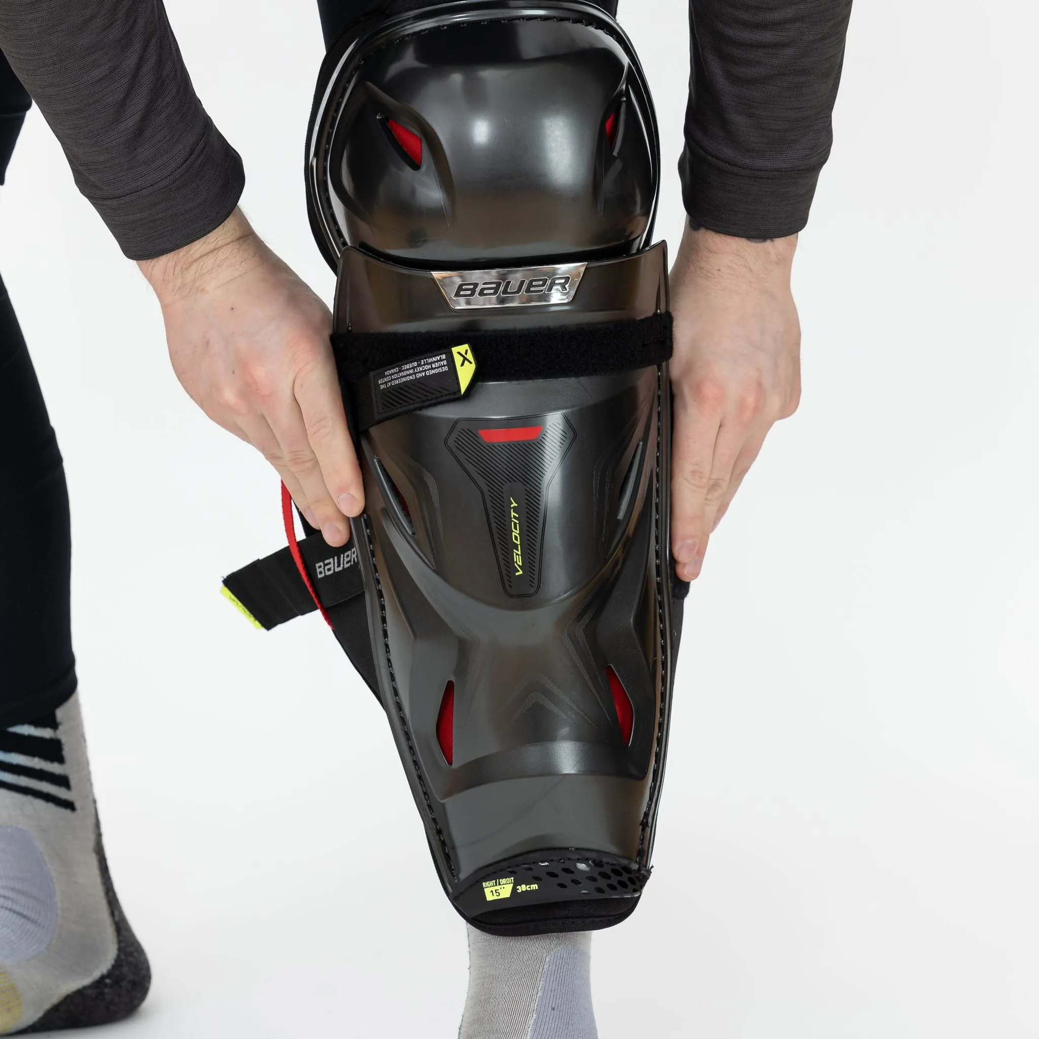 Bauer Vapor Velocity Senior Hockey Shin Guards