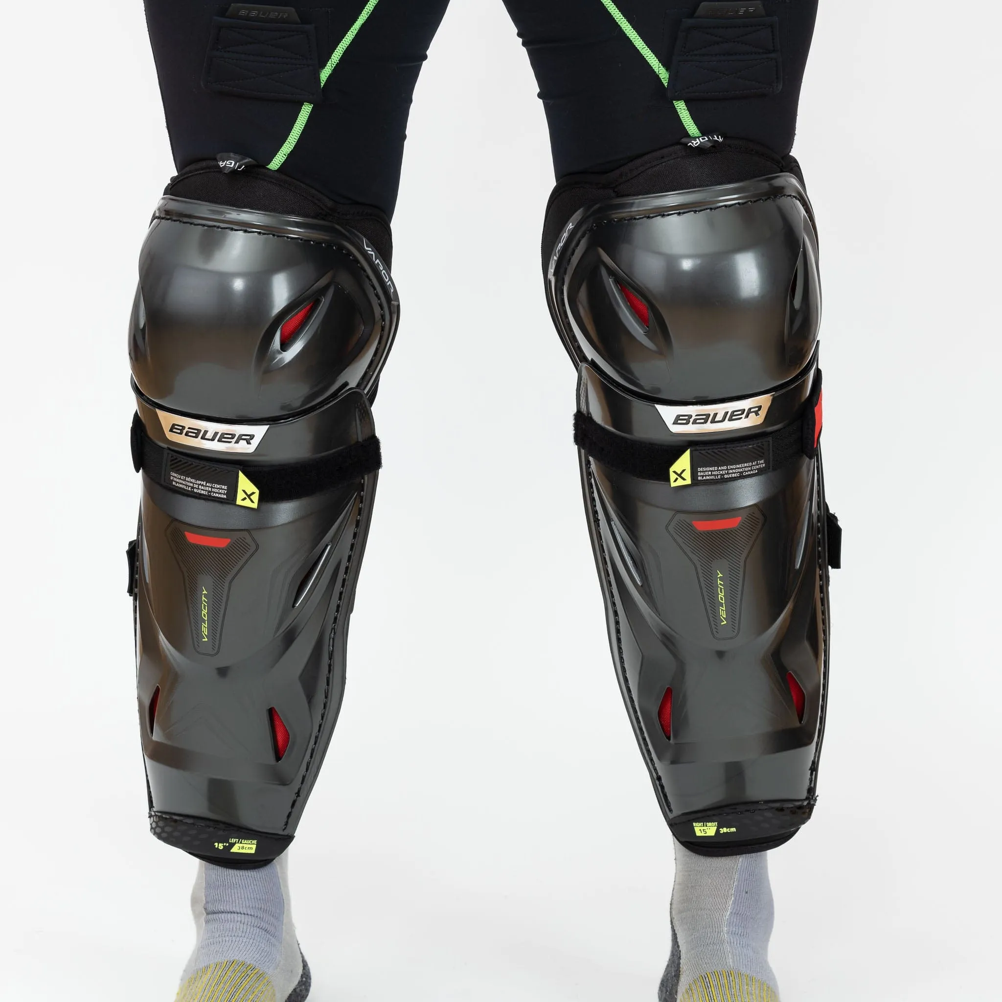 Bauer Vapor Velocity Senior Hockey Shin Guards