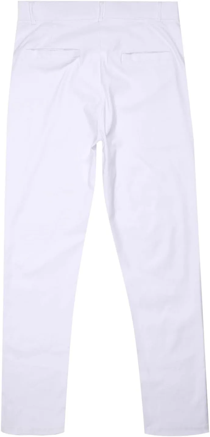 Big and Tall Cargo Pants for Men Flat Front Lightweight Straight Leg Pants Front Button Relaxed Fit Slim-Fit Trousers