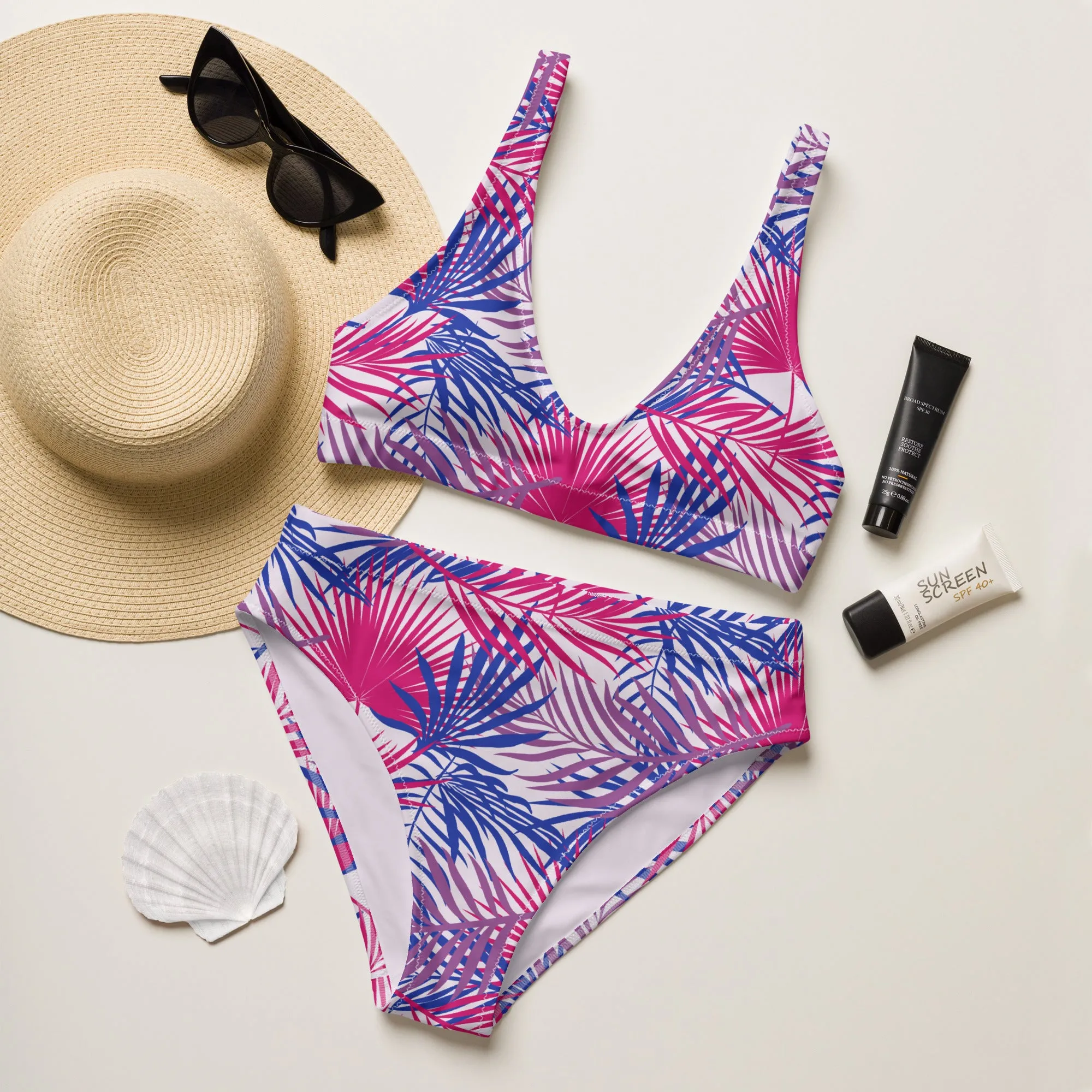 Bisexual High-Waisted Athletic Bikini Bottom