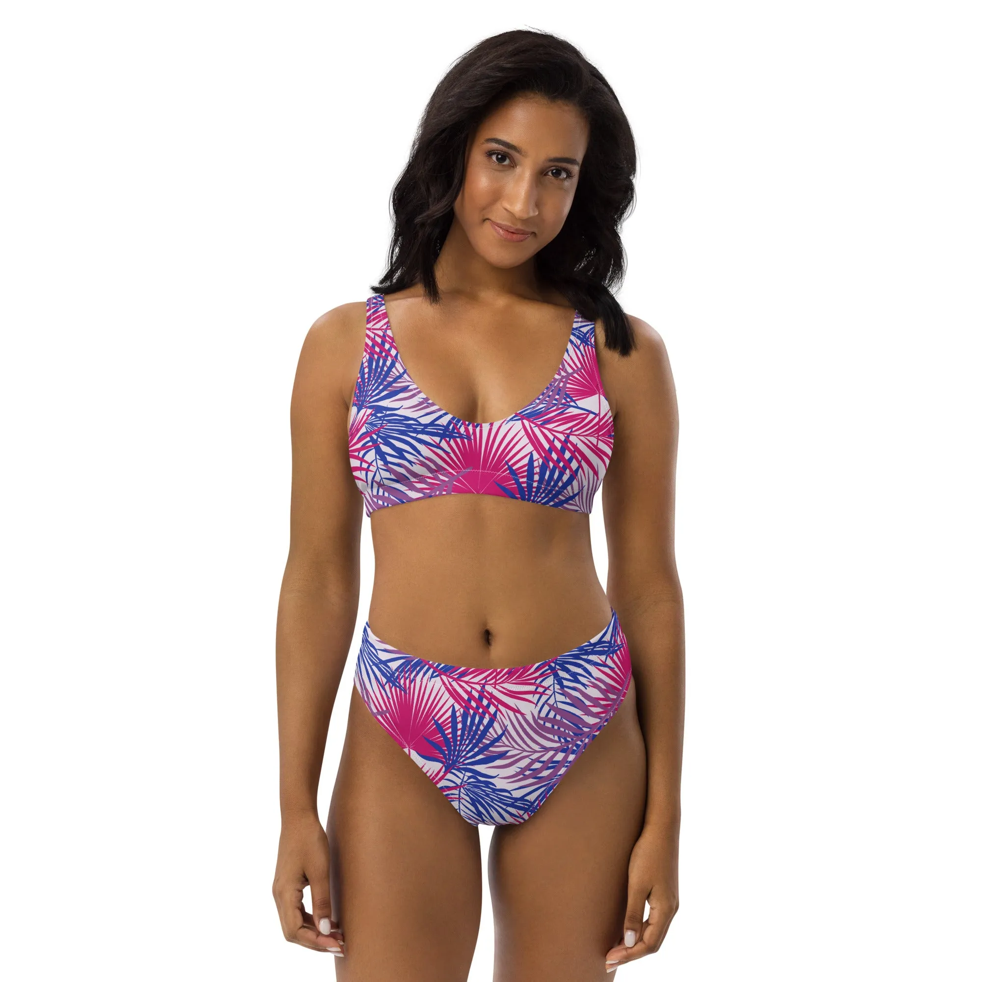 Bisexual High-Waisted Athletic Bikini Bottom