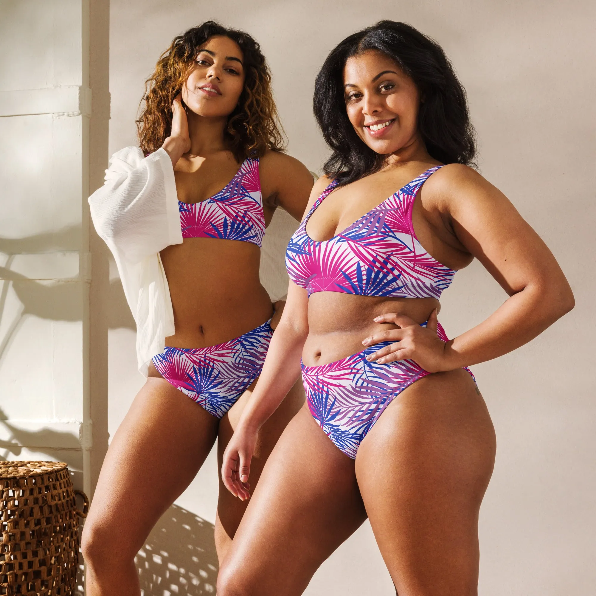 Bisexual High-Waisted Athletic Bikini Bottom