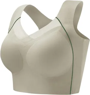 Bra Back Support and Posture Correction for Women Seamless Push-Up Full Cup Pads Bras Plus Size Shockproof Sports Bra