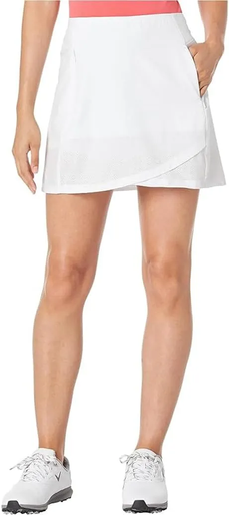 Callaway Women's 16" Heather Perforated Golf Skort, with TrueSculpt Stretch Fabric and Opti-Dri Technology (Sizes XS-XXL)