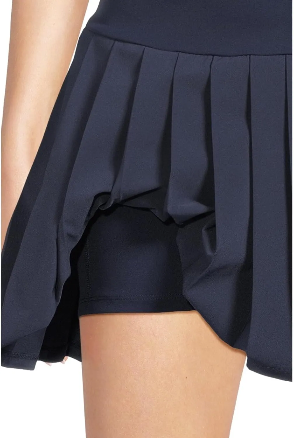 Callaway Women's 16" High Waist Solid Golf Skort with Pleats, Moisture-Wicking Stretch Fabric, Truesculpt Slimming Technology