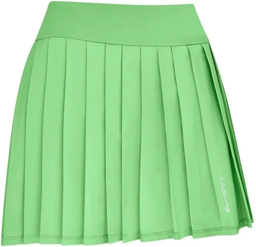 Callaway Women's 16" High Waist Solid Golf Skort with Pleats, Moisture-Wicking Stretch Fabric, Truesculpt Slimming Technology