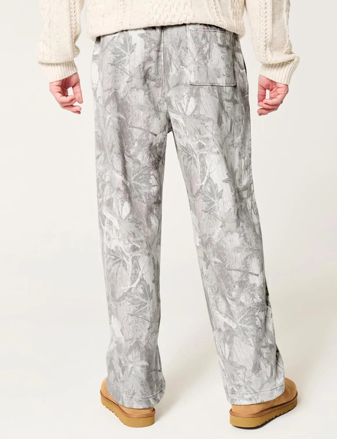 Camo Pants for Women Drawstring Wide Leg Cargo Pants Baggy High Waisted Sweatpants Fleece Y2k Camouflage Jogger Pants