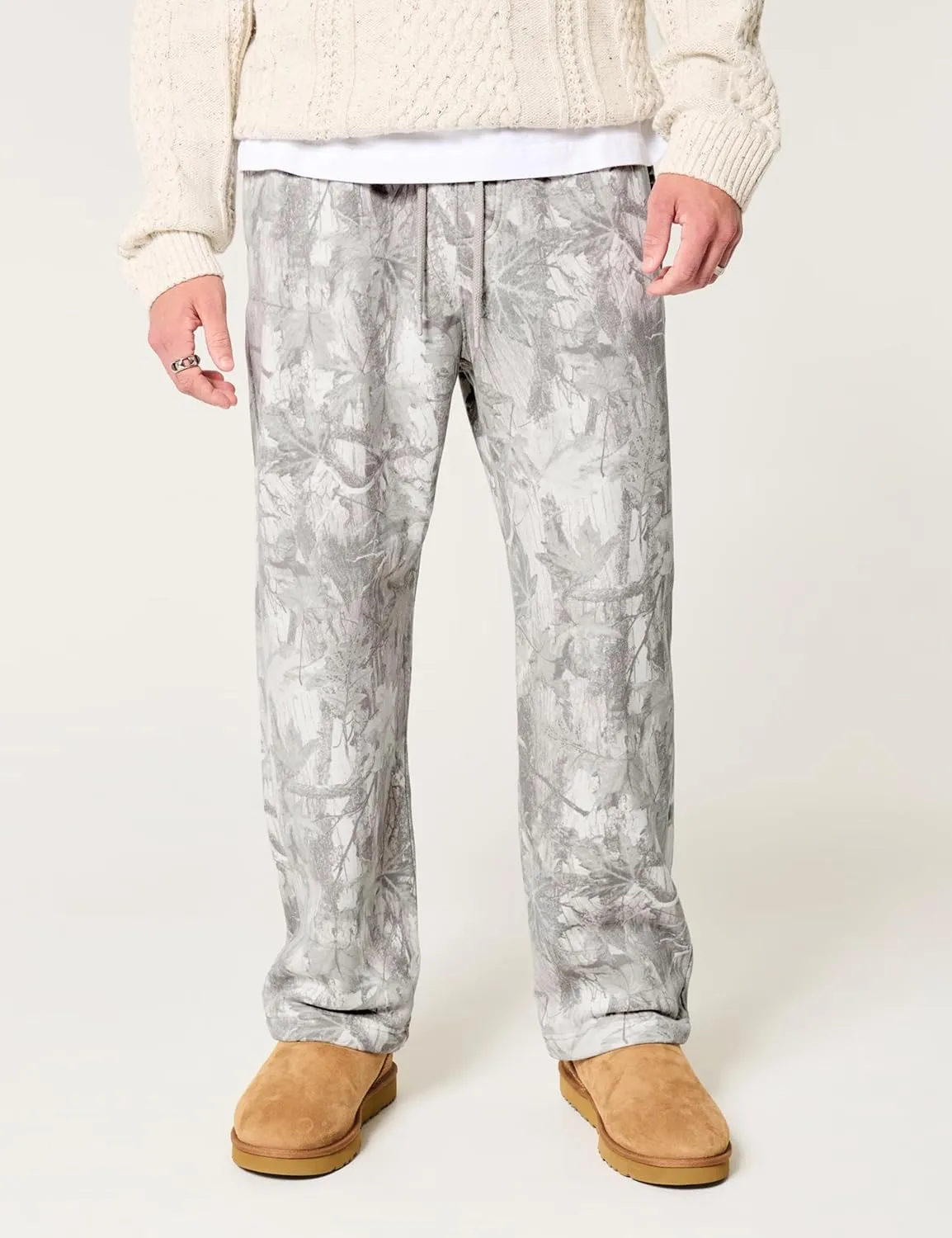 Camo Pants for Women Drawstring Wide Leg Cargo Pants Baggy High Waisted Sweatpants Fleece Y2k Camouflage Jogger Pants