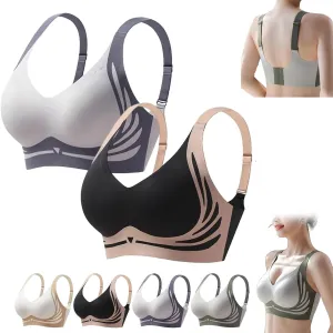 Caralush Bra, Sirc Ovbra, Sirc Bra, Stellwise Lushfitting Powerful Push-Up Seamless Bra,Super Gather Wireless Bra