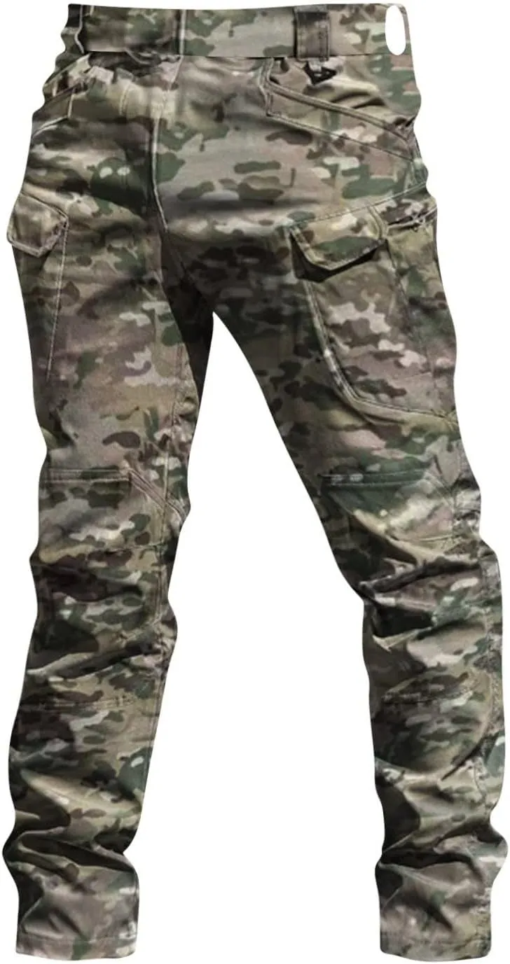 Cargo Pants Men Comfort Travel Stretch Camping Work Pants Resistant Outdoor Ripstop Lightweight Fishing Hiking Pants