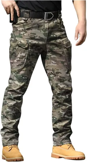 Cargo Pants Men Comfort Travel Stretch Camping Work Pants Resistant Outdoor Ripstop Lightweight Fishing Hiking Pants
