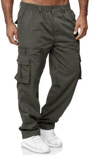Cargos Pants MenBaggy Cargo PantsBig and Tall Cargo Pants Elastic WaistTrousers with Pockets