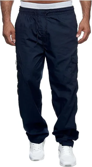 Cargos Pants MenBaggy Cargo PantsBig and Tall Cargo Pants Elastic WaistTrousers with Pockets