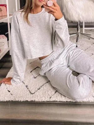 Casual Solid Color Long Sleeve Suit