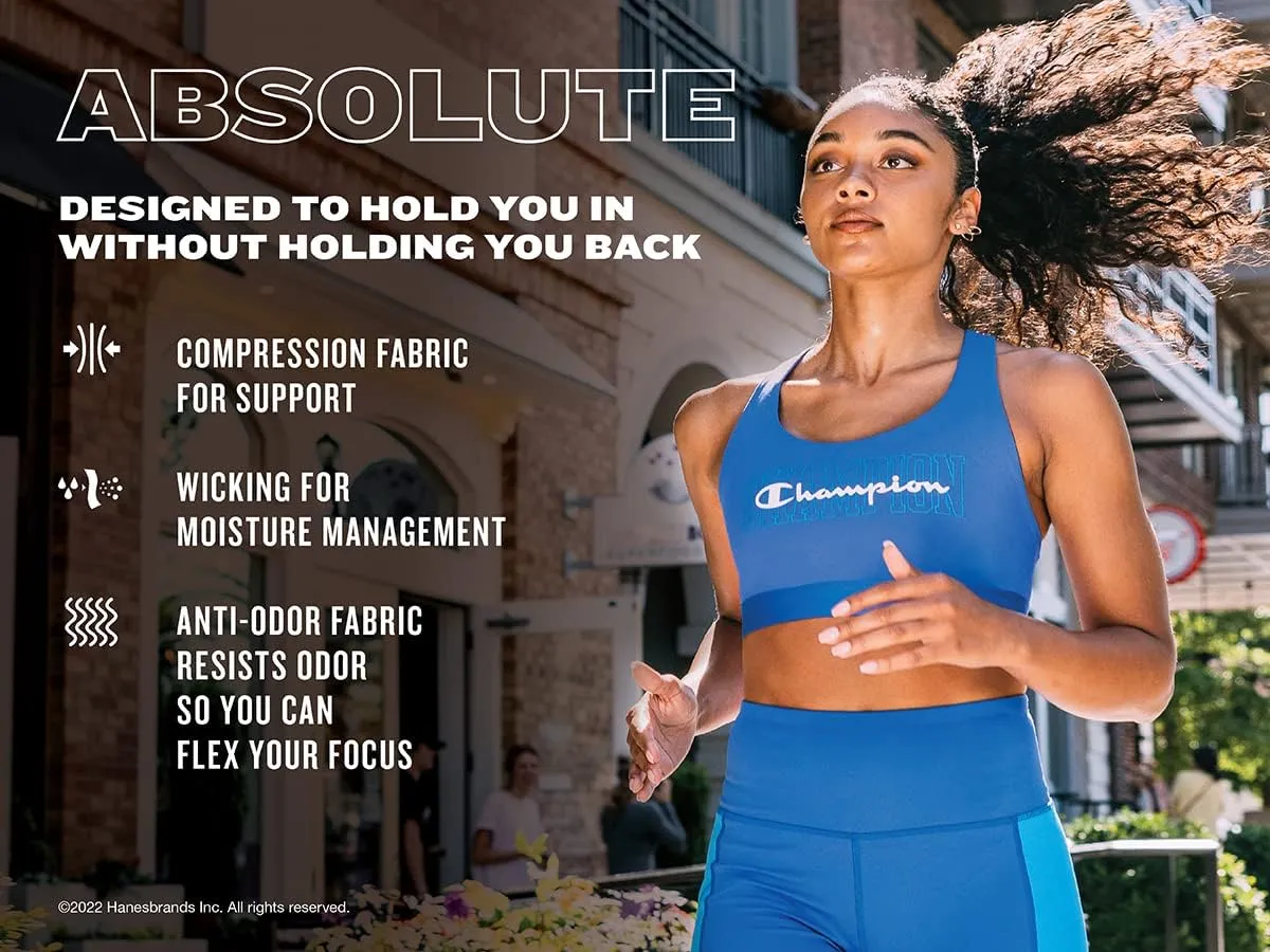 Champion Women's Absolute Eco V Neck Shape Sports Bra