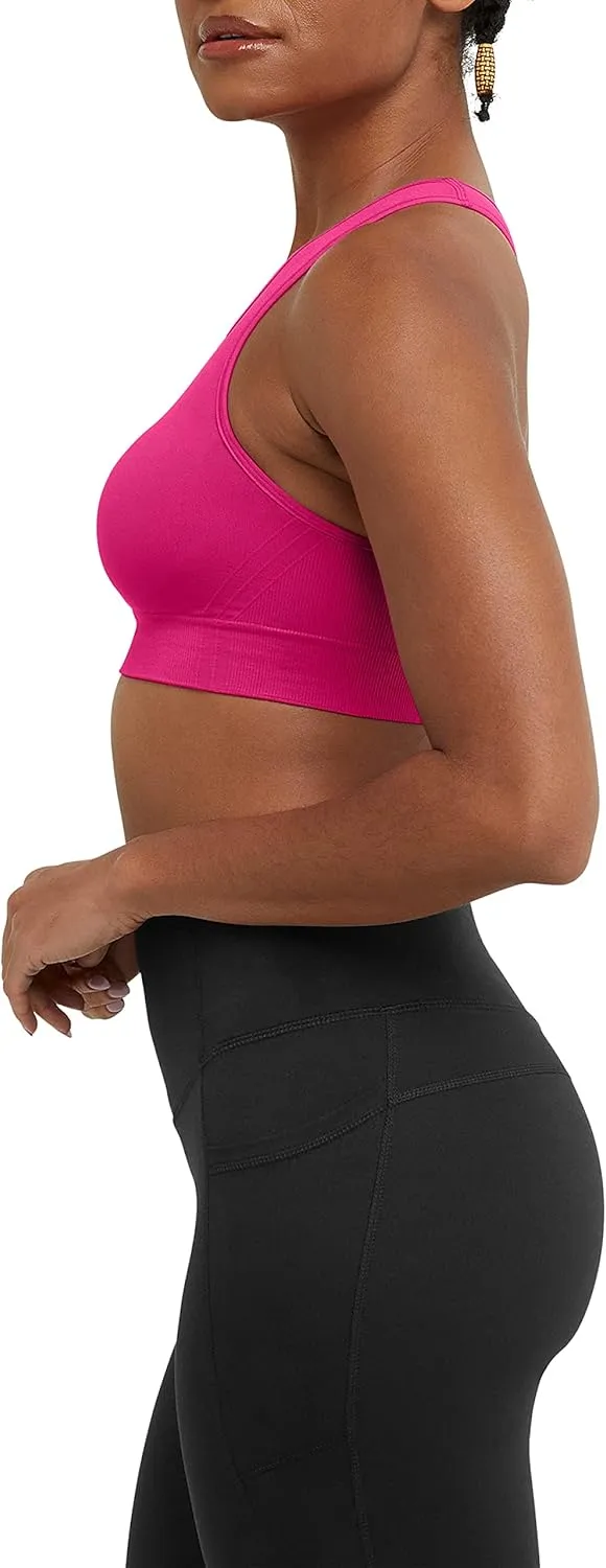 Champion Women's Sports Bra, Infinity, Moderate Support Racerback Sports Bra for Women