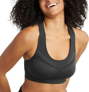 Champion Women's Sports Bra, Infinity Racerback, Moderate Support, Seamless Sports Bra for Women