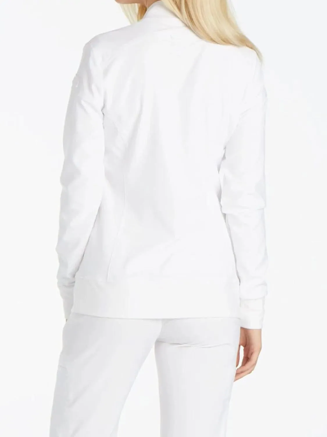 Cherokee Scrub Jackets For Woman with Zip Front, 360 Stretch Fabric - CK303
