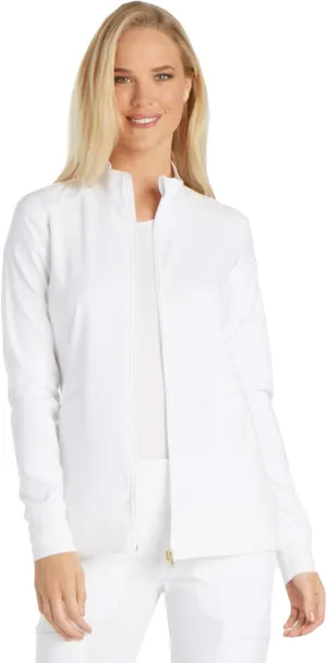 Cherokee Scrub Jackets For Woman with Zip Front, 360 Stretch Fabric - CK303