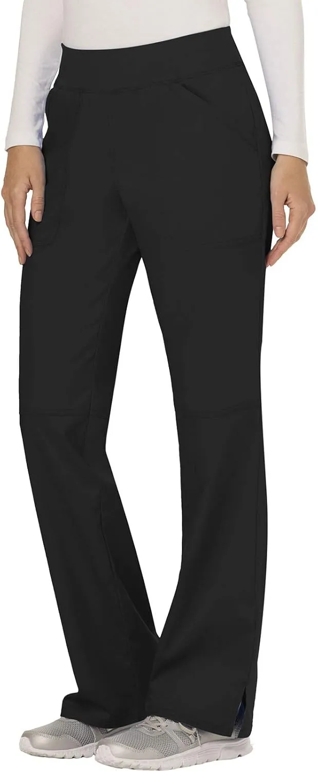 Cherokee Women Scrub Pant with Straight Leg Pull-on Pant Medical Bottom with 4 Pocket & 2-Way Stretch Fabric - WW110