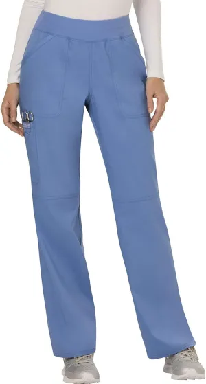 Cherokee Women Scrub Pant with Straight Leg Pull-on Pant Medical Bottom with 4 Pocket & 2-Way Stretch Fabric - WW110