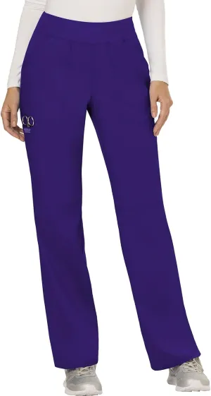 Cherokee Women Scrub Pant with Straight Leg Pull-on Pant Medical Bottom with 4 Pocket & 2-Way Stretch Fabric - WW110